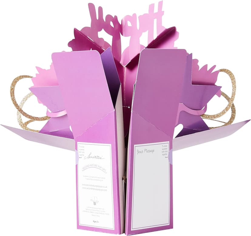 Happy 80th Birthday Pop-Up Greeting Card Original Second Nature 3D Pop Up Cards