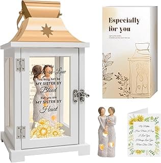 Sister in Law Gifts, Gifts for Sister in Law Birthday Christmas Mother's Day Wedding Gifts Lantern
