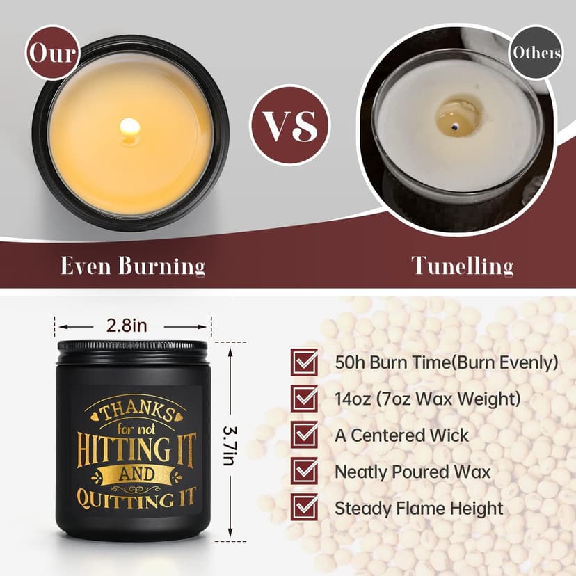 Scented Candles for Men - Funny Gifts for Boyfriend - Naughty Birthday Gift for Him - Anniversary Valentines Day Engagement Christmas Love You Presents for Husband Fiance Couples Guy BF