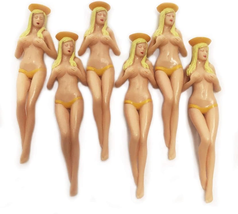 Perky Tees Funny Golf Gifts - 6 Pack 3" Blonde Bombshell Pin Up Girl Golf Tees | Funny Gifts for Men at Christmas, Groomsman or White Elephant Gifts