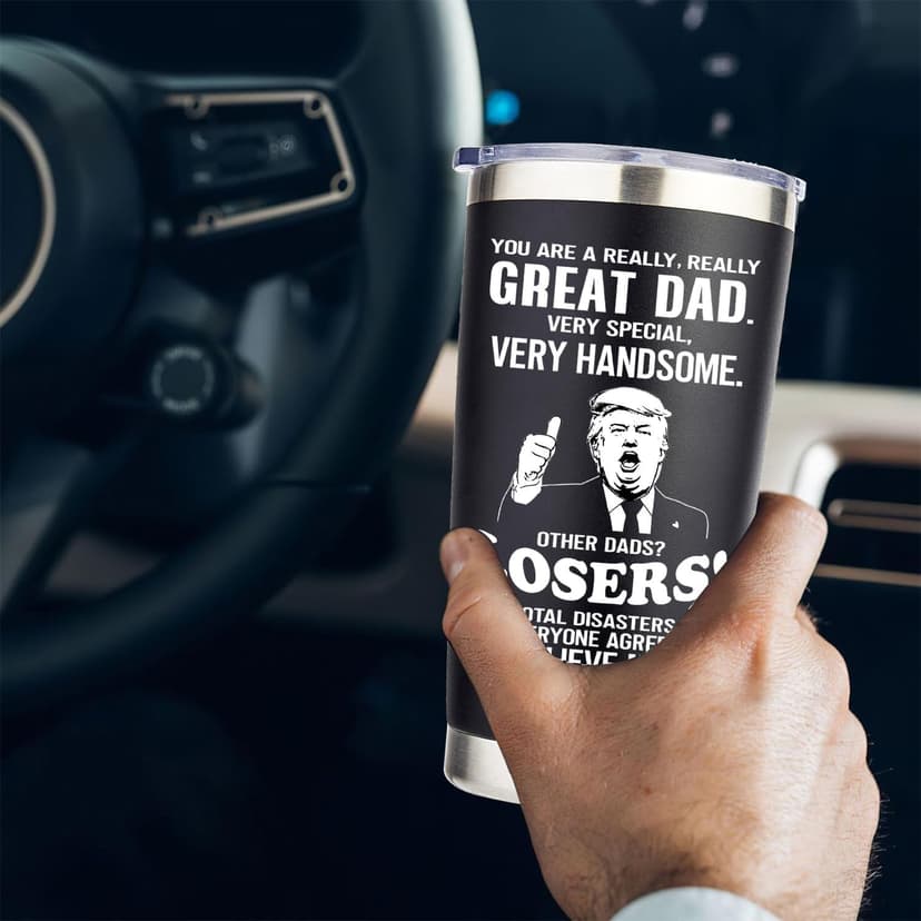Gifts for Dad from Daughter, Son, Kids on Fathers Day, Christmas, Birthday - Funny Dad Birthday gift Ideas -Fathers - Best Dads Ever Gifts, Pefect for 20oz Stainless Steel Tumbler