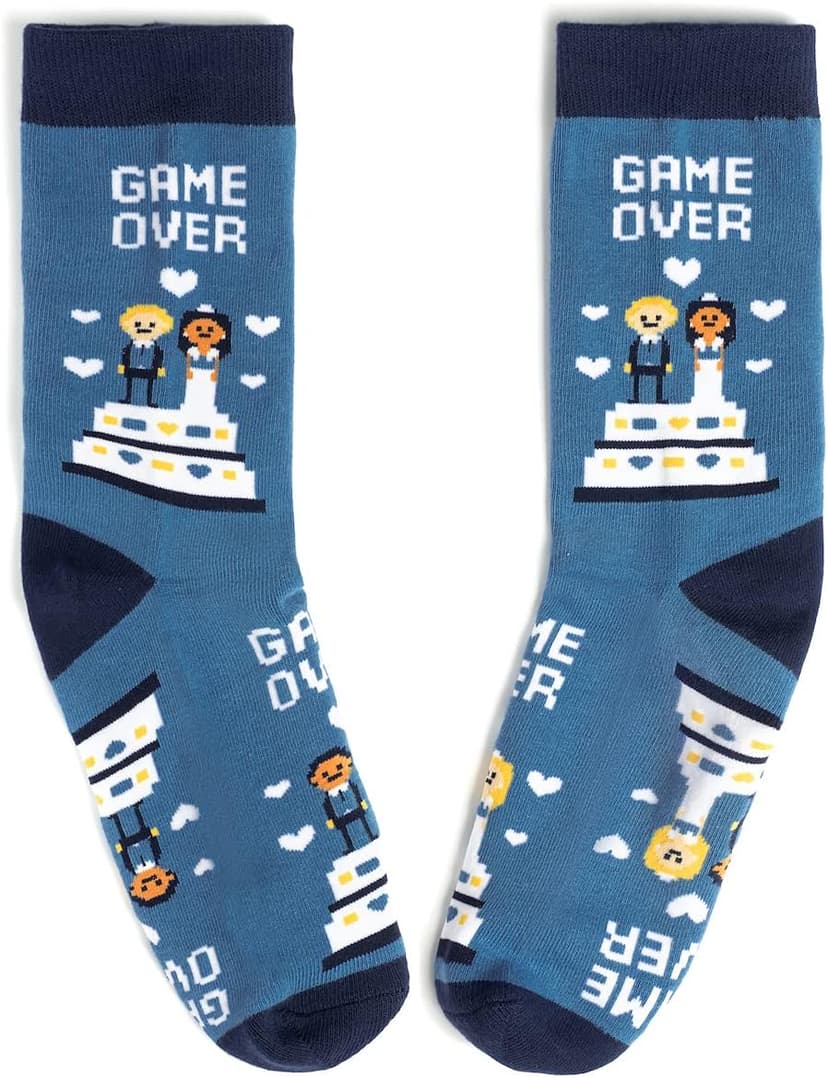 Lavley Funny Wedding Socks For Men and Women - Gifts For Groom, Groomsmen, Bride, Bridesmaids and Wedding Party