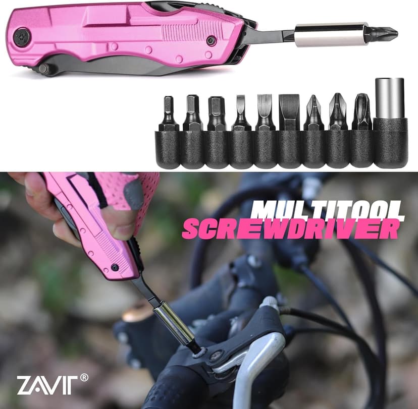 Gifts for Women, Mom, Wife, Girlfriend, Best Friend, Christmas, P-ink Multitool Knife - Gifts for Mom, Unique Gift Ideas for Women, Mothers Day Anniversary Valentines Day Birthday Gifts for Women