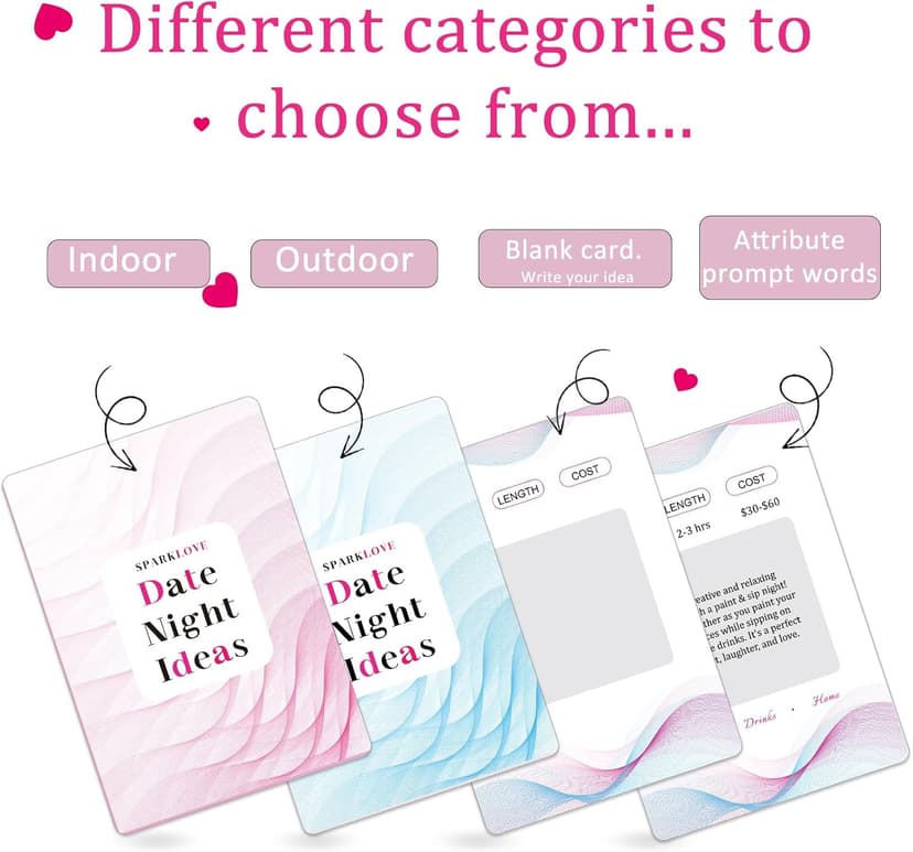 Couple Gifts and Valentine Day Gifts, Date Night Ideas Cards, 42 Romantic Scratch Off Date Card Gifts for Couples, Gifts for Girlfriend and Boyfriend, His or Her Gifts, Gifts for Wife, Husband