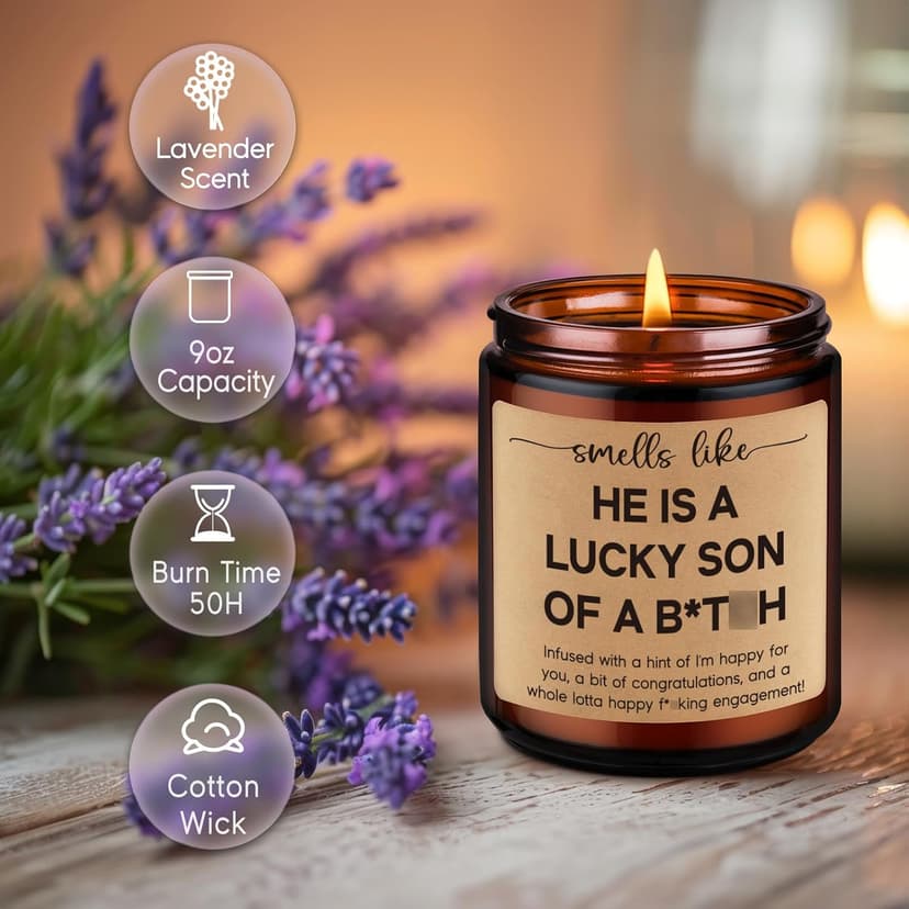 Fairy's Gift Funny Engagement Candle, Engagement Gifts, Newly Engaged Gifts Ideas, Presents for Bride, Bride to Be - Bridal Shower, Funny Wedding Presents for Engaged Friend, Sister, Daughter, Fiance