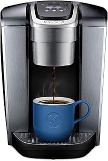 Keurig K-Elite Single Serve K-Cup Pod Coffee Maker, with Strength and Temperature Control, Iced Coffee Capability, 8 to 12oz Brew Size, Programmable, Brushed Silver
