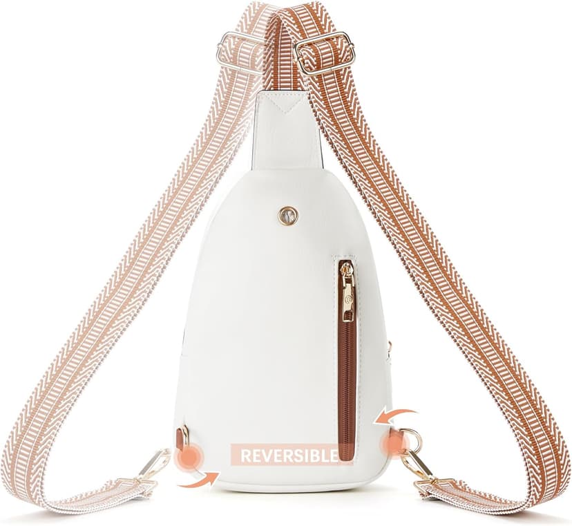 BOSTANTEN Small Sling Bag for Women Leather Crossbody Bags Fanny Pack Chest Bag for Travel