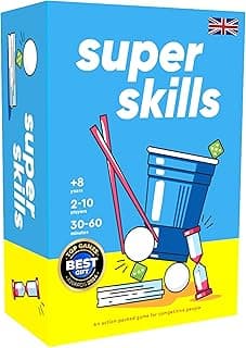 Super Skills - Action Game for Competitive People - Beat Your Friends at 120 Challenges - Fun Group Activity for Family Night or Party with Kids, Teen