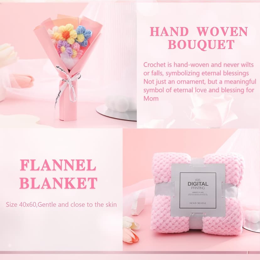 Happy Birthday Gifts for Women, Christmas Valentines Anniversary Birthday Self Care Gifts Basket Set for Women Girlfriend Her Friend Sister Wife Daughter Friend Grandma Skin Care Kit Ideal Gifts