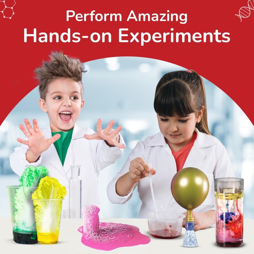 Smartivity My First Science Experiment Kit for Kids Ages 6, 7, 8, 9, 10, 11, 12 Years | 50+ Experiments I Christmas, Birthday Gift I Science Projects for Boys & Girls, STEM Toys for 6-12 Years