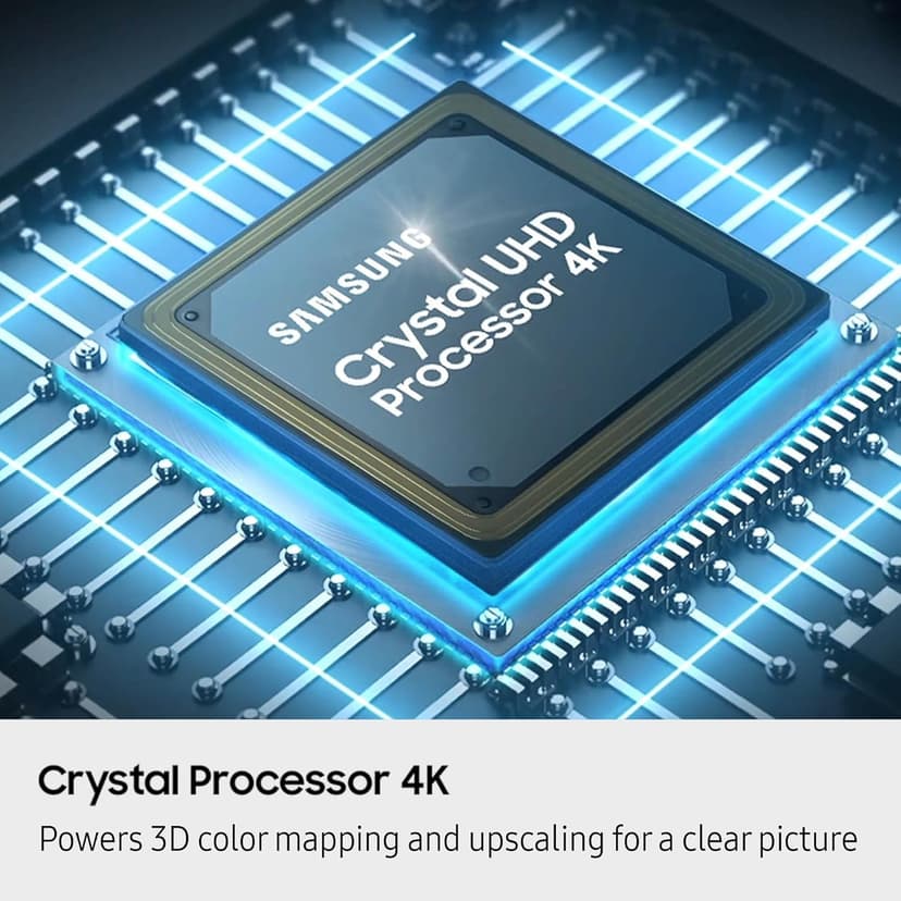 Samsung 50-Inch Class Crystal UHD U8000F 4K Smart TV (2025 Model) Endless Free Content, Crystal Processor 4K, MetalStream Design, Knox Security, Alexa Built-in