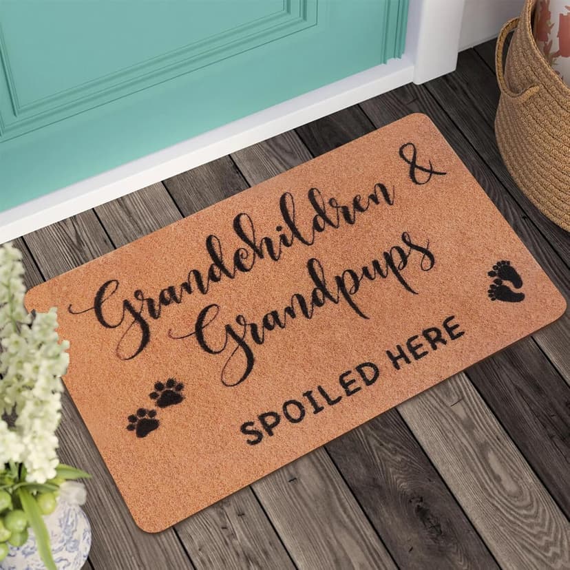 Grandma Gifts,Christmas Nana Gifts for Grandma,Gifts for Grandparents,Grandpa Gifts Birthday Gifts,Gigi Grandma Gifts from Granddaughter Grandchildren Grandson Grankids,Doormats Home Decor