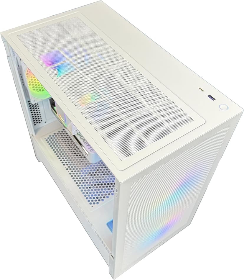 TWELF Onyx H3 Gaming PC – Core i5-13400F, RTX 5060 8GB, 16GB DDR4, 1TB NVMe SSD, WiFi 6, Windows 11 Pro – VR-Ready, White Gaming Tower + Mystery Gift Included