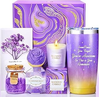 Gifts for Women, Mom, Wife, Her, Girlfriend, Sister, Bestie - Happy Birthday, White Elephant, Self Care Spa Gift Basket Set, Womens Gifts for Christmas, Teacher, Nurse, Employee Appreciation Gifts