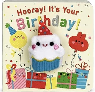 Hooray It's Your Birthday! Finger Puppet Board Book for Celebrations & Parties Ages 1-4 (Finger Puppet Board Books)