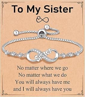 UNGENT THEM Infinity Love Heart Bracelets for Women Her Happy Birthday Valentines Christmas Presents