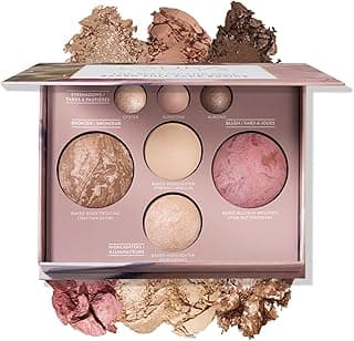 LAURA GELLER NEW YORK The Best of the Best Baked Palette - Full Size - Includes Bronzer, Blush, 2 Highlighters and 3 Eyeshadows - Travel-Friendly