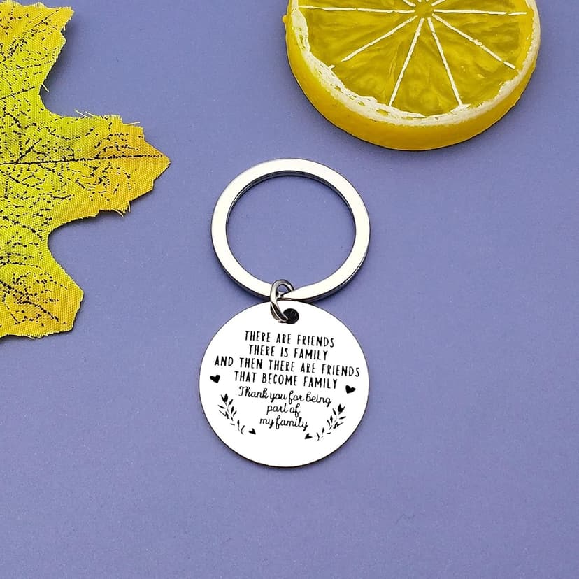 Friendship Gifts Best Friend Keychain Thank You Gift for Best Friend BFF Bestie Soul Sister Friend Appreciation Gifts, Birthday Christmas Gifts for Best Friend, Thank You for Being Part of My Family