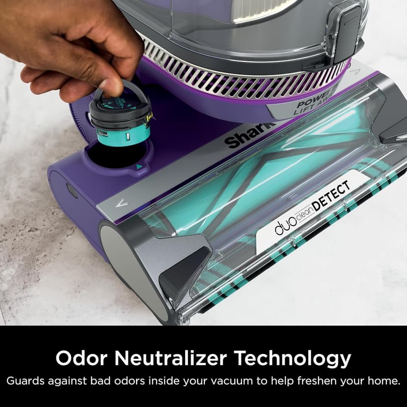 Shark POWERDETECT Upright Vacuum Cleaner with HEPA Filter, Heavy Duty Vacuum with Powerful Suction for Pet Hair Pickup, DuoClean Technology, Powered Lift-Away, Ideal for Carpets & Hardfloors, AZ4002