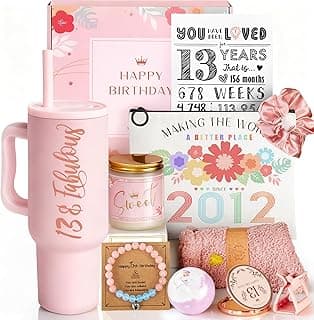 13th Birthday Gifts for Girls - 13 Year Old Girl Gifts Ideas for Offical Teenagers Girls - 13th Birthday Decorations Trendy Teen Girl Stuff - 11 Pieces Best Present for Daughter, Niece