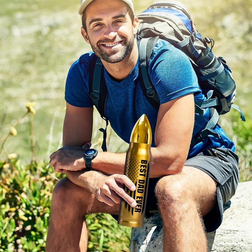 Gifts for Dad from Daughter Wife 17oz Stainless Steel Bullet Tumbler, Coffee Mug Birthday Gifts for Men Grandpa on Christmas Anniversary Valentines Fathers Day Stocking Stuffers for Men