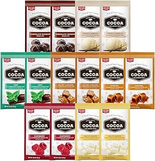 Hot Cocoa Mix Gift Set – 14 Count, 7 Flavors | Cozy Hot Chocolate Sampler Box for Students, Coworkers, Teens, Family & Friends