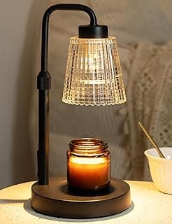 Candle Warmer Lamp with Timer Dimmable, Birthday Gifts for Women Mom, House Warming Gifts New Home Decor, Wax Melt Warmer for Jar Candles with 2 Bulbs