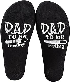 Funny Father Grandpa Daddy Father's Day Bad Pun Humor socks,Dad to Be, Loading. Please Wait - Funny socks for New Fathers