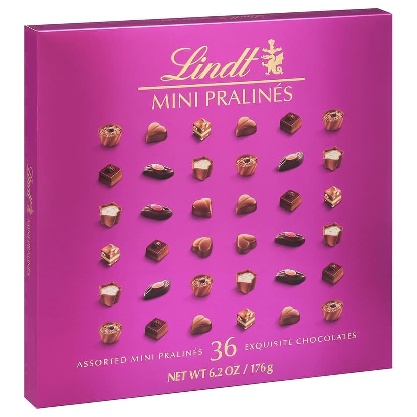 Lindt Mini Pralines, Assorted Chocolate Pralines with Premium Filling, Perfect for Mother’s Day Gifting, 6.2 oz Box