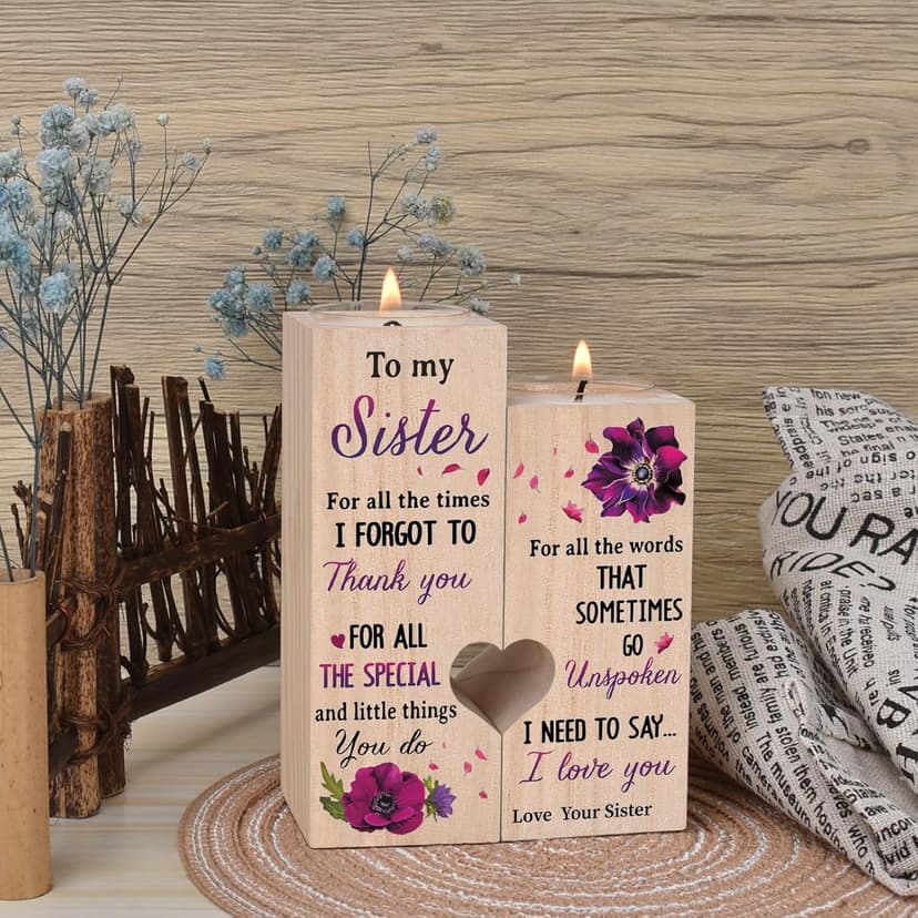 Sisters Gifts from Sister, Unique Birthday Gifts for Sisters, Best Sister Gift Ideas for Christmas Thanksgiving, Personalized Thank You Gifts