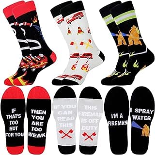 Jeasona Mens Funny Fun Crazy Funky Dress Crew Socks Gifts for Men Dad Grandpa