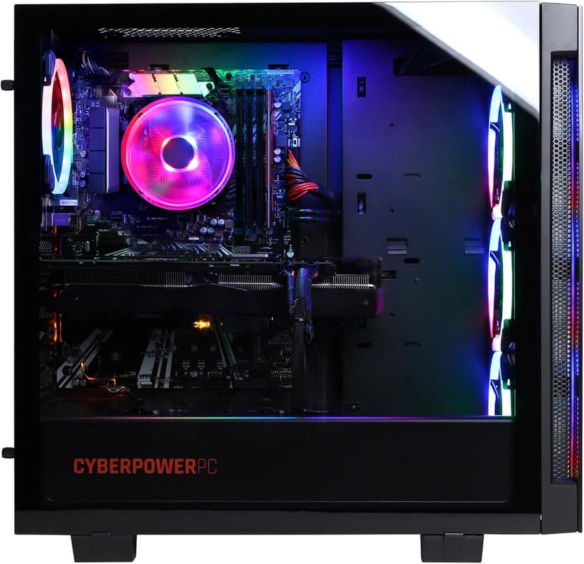 CYBERPOWERPC Gamer Master Gaming PC, AMD Ryzen 5 7600 3.8GHz, GeForce RTX 4060 8GB, 16GB DDR5, 500GB NVMe SSD, Wi-Fi Ready & Windows 11 Home (GMA2700A)
