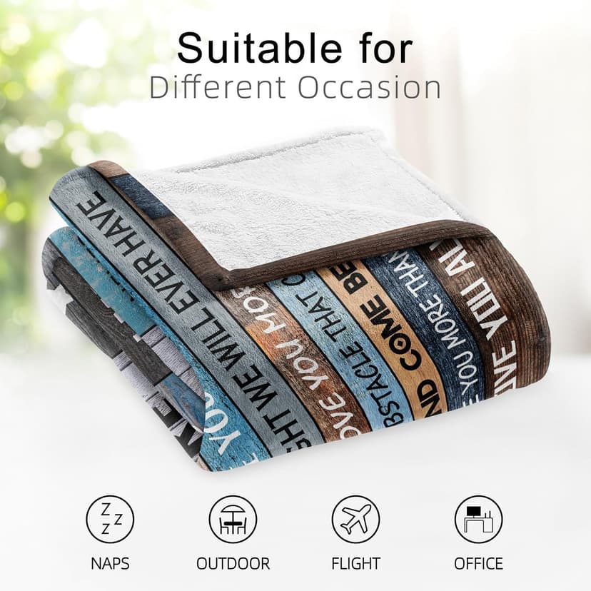 Gifts for Boyfriend/Husband, Boyfriend Birthday Gifts, I Love You Gifts for Him, Wedding Anniversary Birthday Gift for Men, 1 Year Anniversary Romantic Gift for Boyfriends, to My Man Blanket 60"X50"