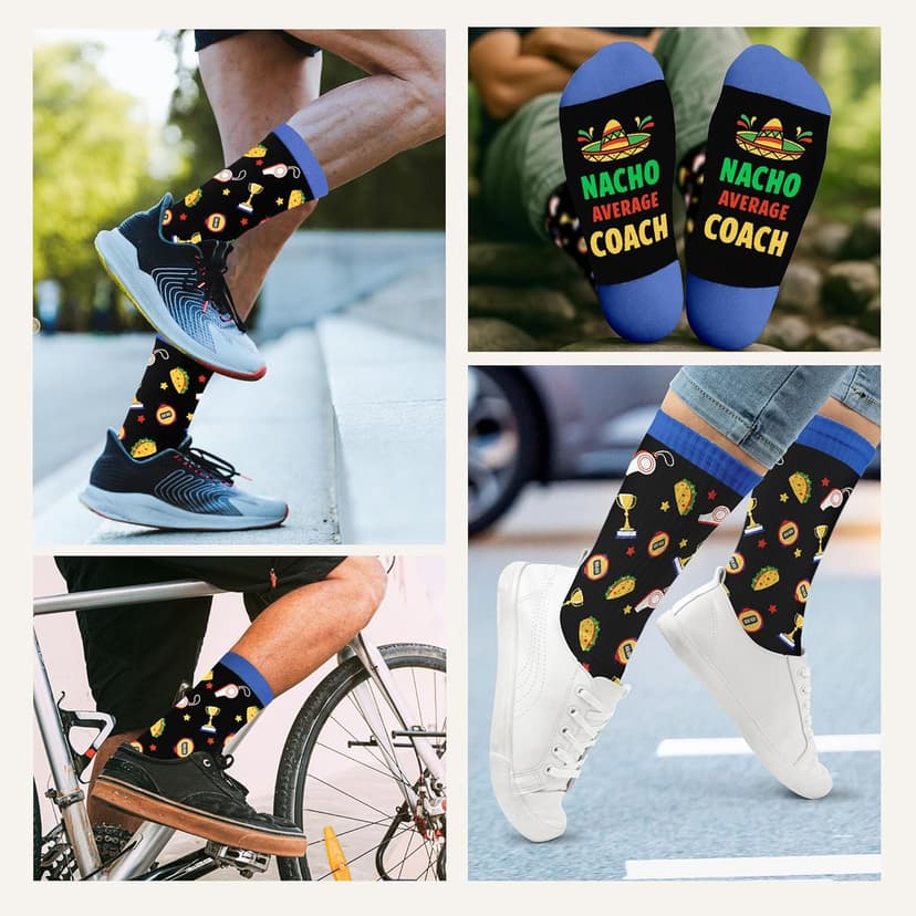ZAGKOO Gifts for Teachers, Nurses, Bosses, Coaches - Funny Novelty Socks for Men, Women - Christmas, Thank You Gift Ideas