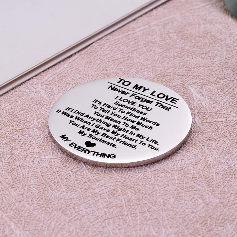 Aesnefe Pocket Hug Token Inspirational Reminder Gifts Mental Health Thinking of You Gift Self Love with PU Leather Keychain