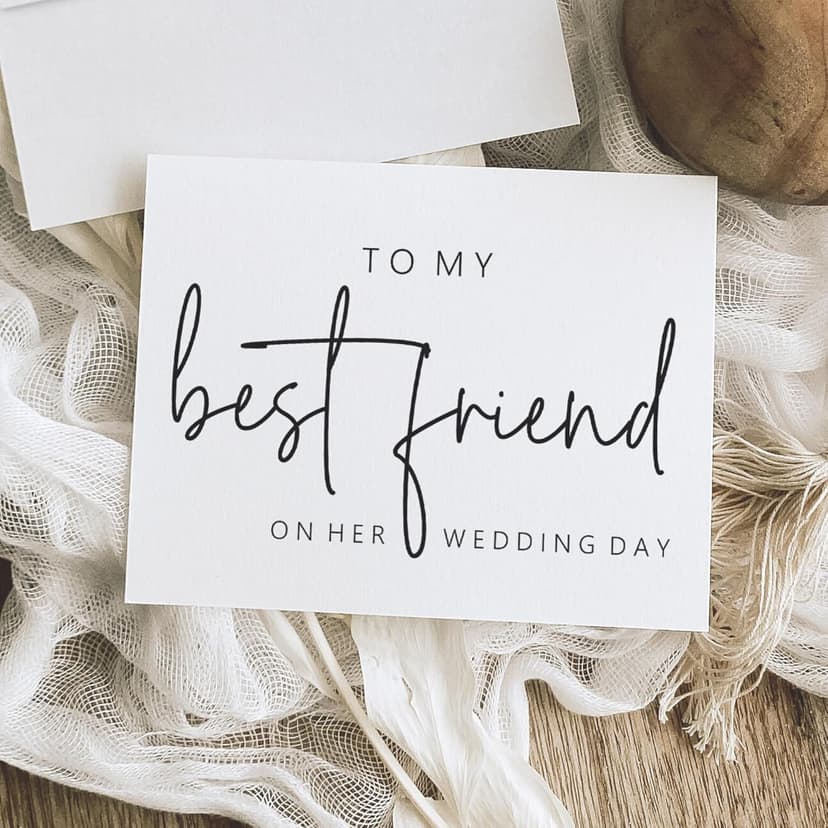 To My Best Friend On Her Wedding Day. Wedding Day Card For Bride From Best Friend.