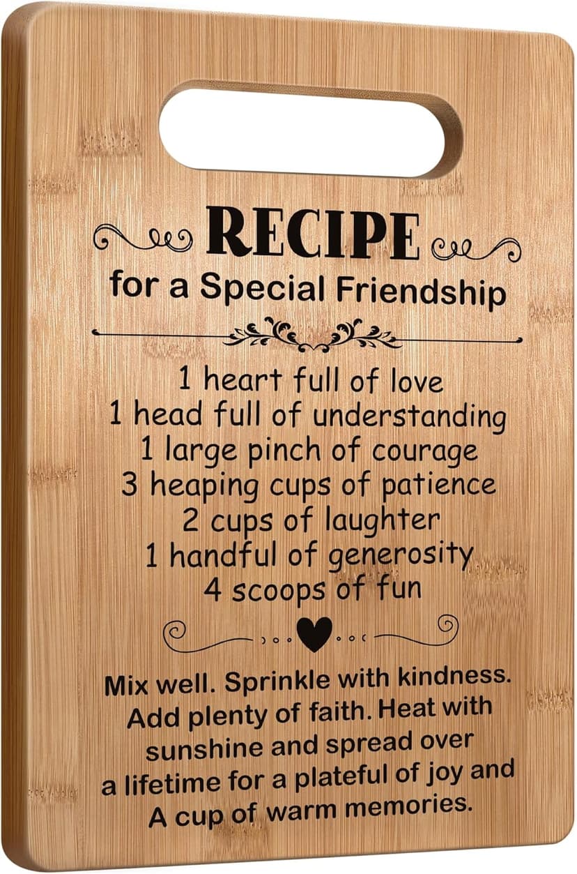 Friendship Gifts for Women Friends Birthday, Bff Gifts, Bestie Gifts for Women, Best Friend Cutting Board Gifts, Inspirational Gifts for Female Friends
