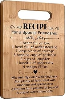 Friendship Gifts for Women Friends Birthday, Bff Gifts, Bestie Gifts for Women, Best Friend Cutting Board Gifts, Inspirational Gifts for Female Friends