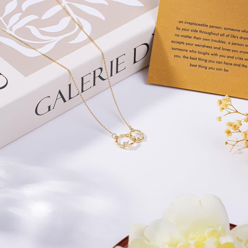 Gifts for Women, Butterfly Compass Cross Necklace Friendship Necklace Sister Gifts Daughter Gifts Graduation Chritmas Birthday