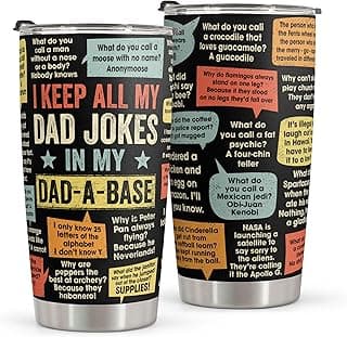 Funny Gift For Dad - Stainless Steel Tumbler 20oz - Dad Joke Gifts - Father Gift From Daughter, Son, Wife for Birthday, Fathers Day - Christmas Gifts For Men, Uncle, Brother