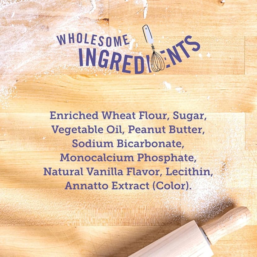 Three Dog Bakery Classic Cremes Baked Dog Treats, Golden with Peanut Butter Filling, 13 oz,Brown,310077