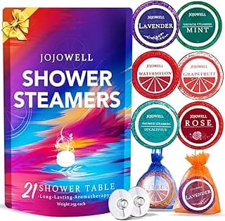 Shower Steamers Aromatherapy - 21Pcs Birthday Gifts for Women, Wife, Mom, Essential Oil, Nasal Relief, Self Care Home Spa Gifts for Woman, Elephant Christmas Gifts for Adults, Women, Teachers, Her