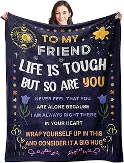 Best Friend Birthday Gifts for Women - Friendship Gift for Women - Christmas Valentines Graduation Birthday Gift Ideas for Best Friend Bestie BFF - Presents for Female Unique - Throw Blanket 50"x60"