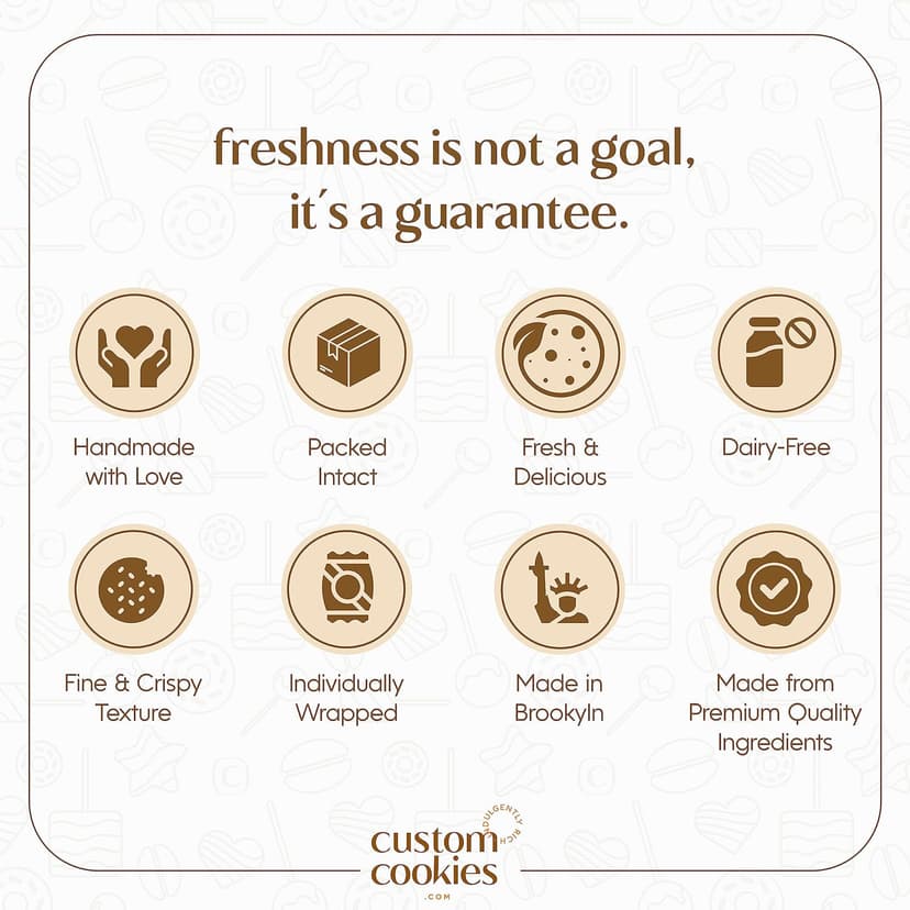 Happy Birthday Gift Basket Custom Sugar Cookies - Happy Birthday Cookies in Gift Box, delivery by Prime - Hand Decorated Kosher Treats for Men, Him, Husband - Bakery & Dessert Gifts as a Birthday Cake