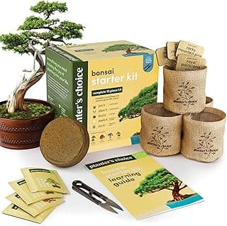 Bonsai Starter Kit - Gardening Easter Gift for Women & Men - Bonsai Tree Growing Garden Crafts Hobby Kits for Adults, Unique DIY Hobbies for Plant Lovers - Unusual Christmas Gifts Ideas