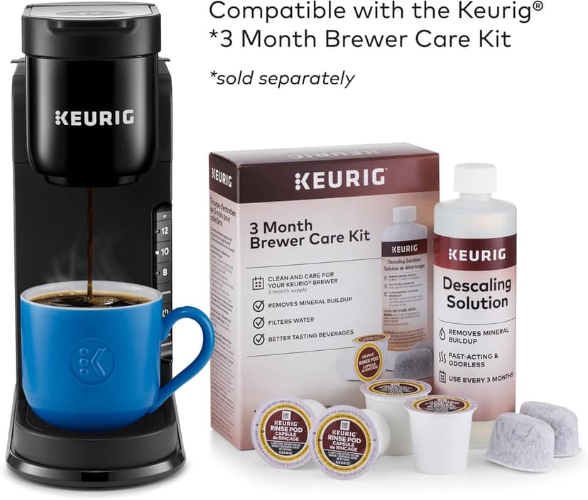 Keurig K-Express Single Serve K-Cup Pod Coffee Maker, 3 Brew Sizes, Strong Button Feature, 42oz Removable Reservoir, Black