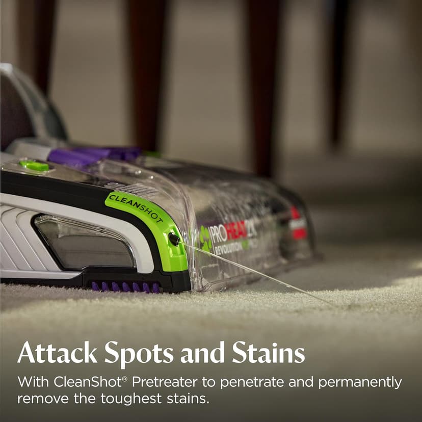 Bissell ProHeat 2X Revolution Pet Pro Plus, 3588F, Upright Deep Cleaner, 30-minute Dry Time, Dual Dirt Lifter Powerbrush, Hose & Tool Attachment, Pet Upholstery and Tough Stain Tool Included