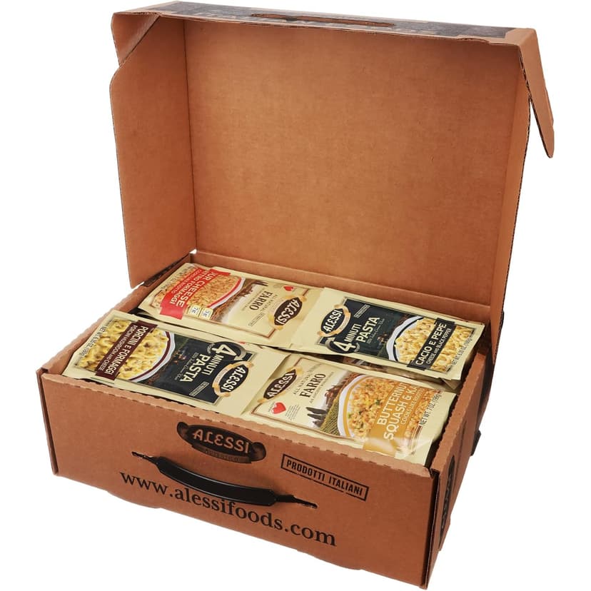Alessi Taste of Italy Holiday Variety Gift Box, Sampler of Culturally Inspired Soups, Risottos, Farros and Premium Bread Sticks