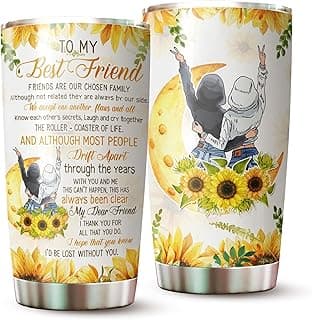 Gift for Best Friend - Best Friend Tumbler - Gifts for Bestie Women - Bestie Cup - Gifts for Best Friend Woman on Birthday, Christmas - To My Best Friend Coffee Mug - Bestie Tumbler 20 Oz