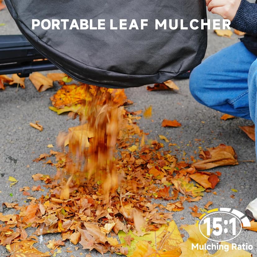 AIVOLT Brushless Leaf Blower Vacuum Mulcher 40V, Cordless Leaf Vacuum with 40L Bag, Turbo Power, 2x4.0Ah Batteries & Charger, 3-in-1 for Lawn Care, Patio Cleaning